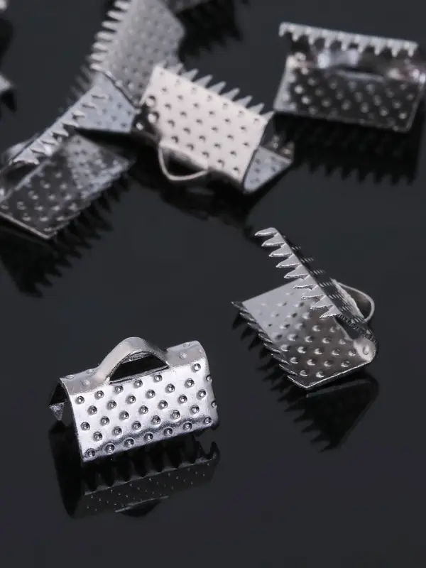 Зажим для ленты (набор 20 шт.) 10 мм СМ-339, цвет серый