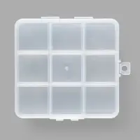 Органайзер для хранения мелочей, 9 ячеек, с подвесом, 10.2&times;10&times;1.8 см, прозрачный