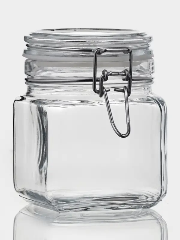 Банка для сыпучих продуктов Paşabah&ccedil;e Cremlin, 740 мл, стекло, прозрачная