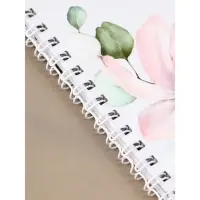 Книга пожеланий на свадьбу, на пружине, 21.1&times;21 см, &laquo;Цветы&raquo;