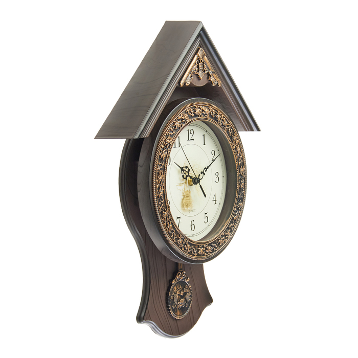 Часы настенные, серия: Маятник, Часы настенные, серия: Маятник, "Элея", дискретный ход, 40 х 29 см