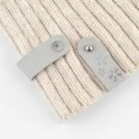 Бирка с кнопкой &laquo;Цветок&raquo; TEIRA, с тиснением, 8&times;1.5 см, 10 шт., серая