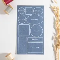 Набор заплаток джинсовых, клеевые, лист 10&times;18 см, 10 шт., цвет светлая джинса