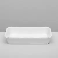 Туалет для кошек, 36&times;26&times;6.5 см, средний, с сеткой, пластик, белый