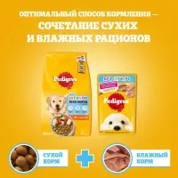 Влажный корм для щенков Pedigree. телятина, паштет, 80 г