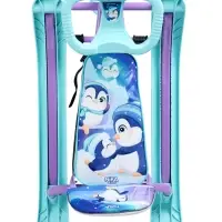 Снегокат &laquo;Twiny1+&raquo; с пингвинятами, со спинкой, голубой, фиолетовый, TW1+/П Nika Kids