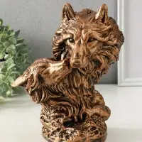 Копилка "Волки (пара)" 14х26 см, бронза Копилка "Волки (пара)" 14х26 см, бронза