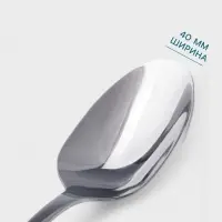 Столовая ложка Hanna Kn&ouml;vell Svartan, 20.7 см, толщина 2.5 мм, нержавеющая сталь, серебристая