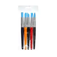 Набор кистей для рисования, 5 штук, круглые, латекс, большие, МИКС