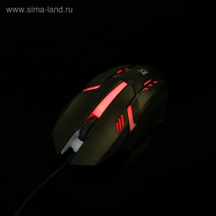 Мышь Defender Cyber MB-560L, игровая, проводная, оптическая, подсветка, 3 кнопки, 1600 dpi, черная Мышь Defender Cyber MB-560L, игровая, проводная, оптическая, подсветка, 3 кнопки, 1600 dpi, черная