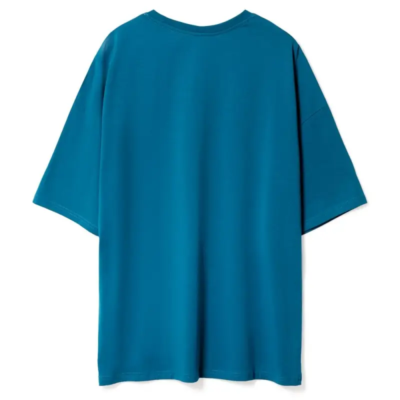 Футболка унисекс оверсайз Crosstown, бирюзовая (морская волна), размер S