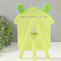 Фоторамка пластик 10х15 см "Домик с ушками зайки" зелёный 2х16,7х26 см