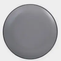 Тарелка Доляна &laquo;Ваниль&raquo;, d=27 см, керамика, серая