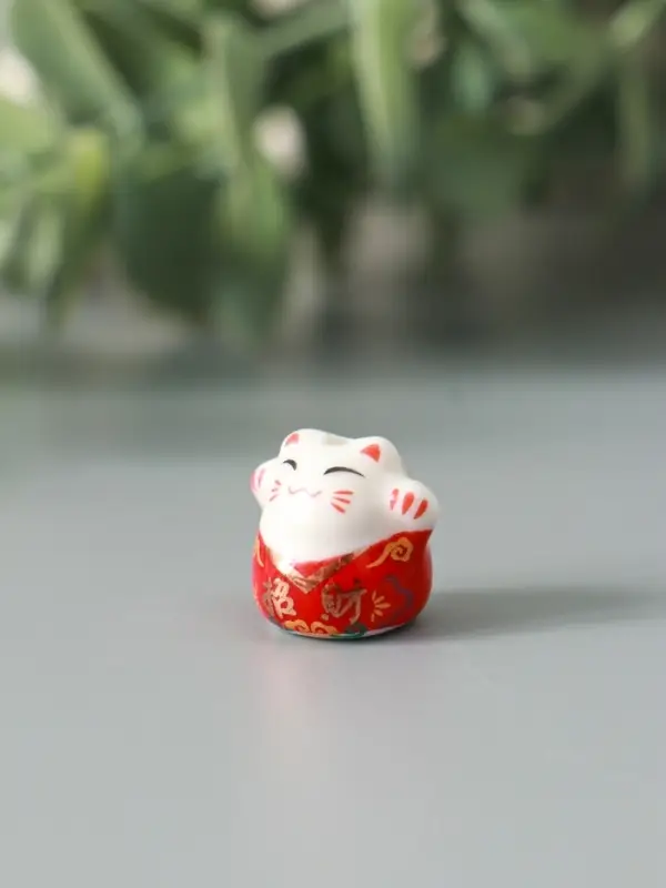 Фигурка керамика &laquo;Манэки-нэко в кимоно&raquo;, 1.2&times;0.6&times;1.5 см, МИКС