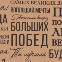Бумага упаковочная крафтовая &laquo;Пожелания&raquo;, 50&times;70 см