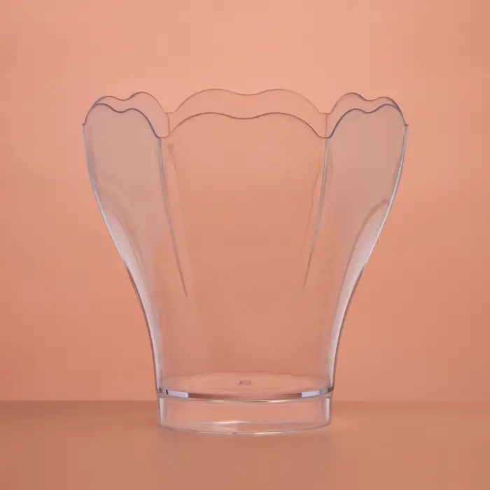 Форма пластиковая одноразовая для фуршета «Незабудка», 160 мл, прозрачная