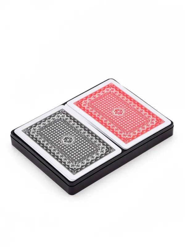 Карты игральные пластиковые Lucky flower, 2 колоды по 54 шт., 8.7&times;5.7 см