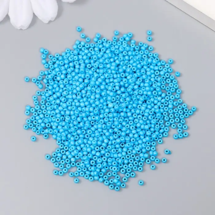 Бисер стекло 12/0  Бисер стекло 12/0 "Васильковый" 15 гр