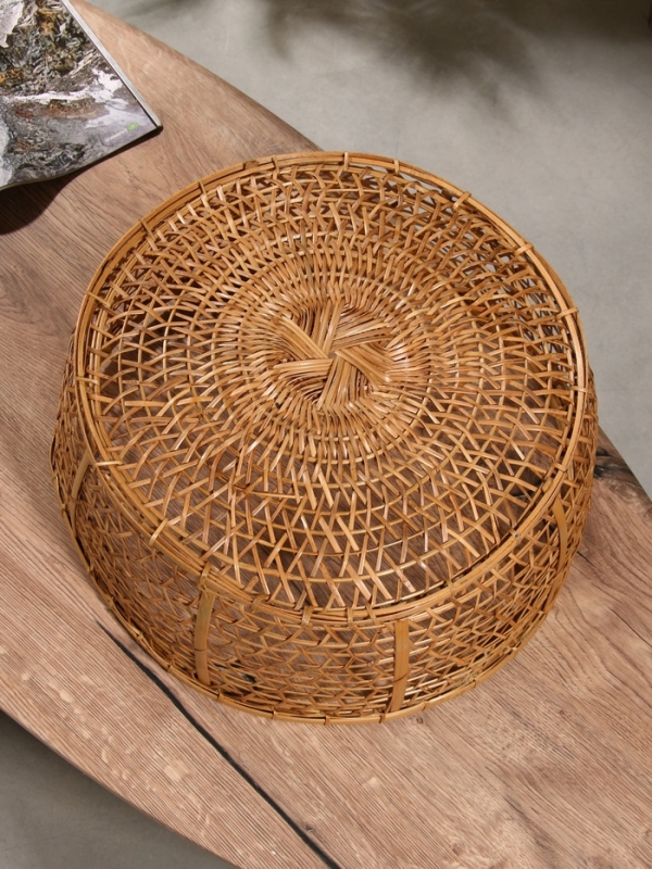 Корзина плетёная  Корзина плетёная "Клоус" бамбук 40х40х16 см, светлая