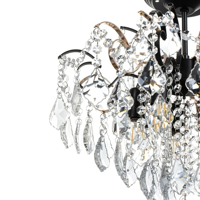 Люстра Люстра "Далила" 5хЕ14 40Вт черный золото 40х40х39см BayerLux