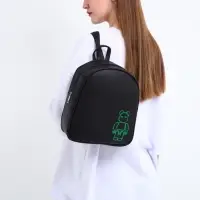 Рюкзак школьный из искусственной кожи &laquo;Неон&raquo; 27&times;23&times;10 см