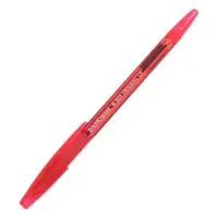 Ручка шариковая ErichKrause R-301 Stick&Grip Original, узел 1.0 мм, чернила красные, резиновый держатель, длина линии письма 2000 метров