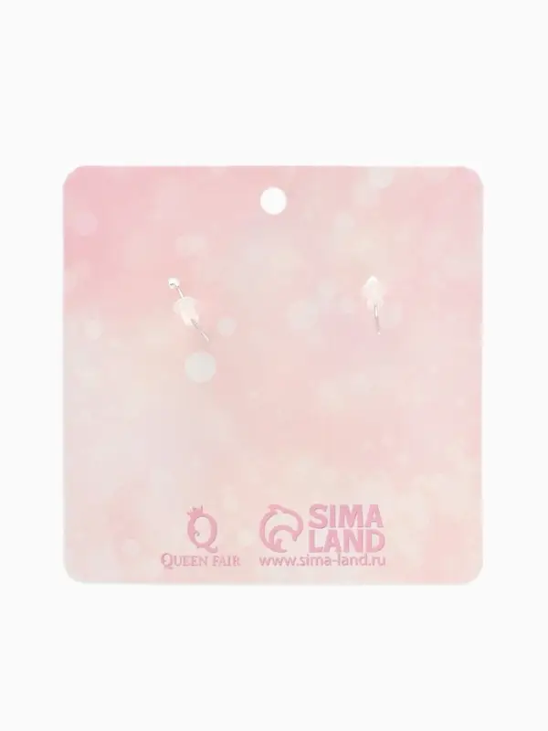 Серьги ассорти &laquo;Радость&raquo;, губы, красно-белые в серебре