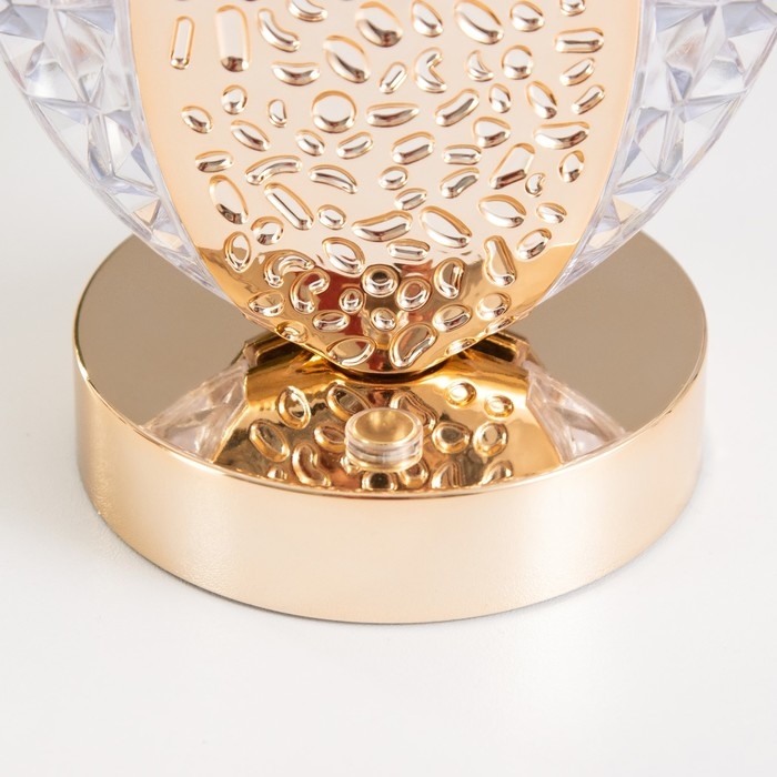 Настольная лампа сенсорная Настольная лампа сенсорная "Лендис" LED 3Вт 3000-6000К USB АКБ диммер золото 9,5х13,5х22 см 102220