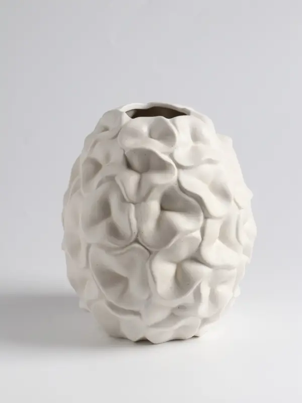 Ваза «Легия», 18×14 см, керамика, белая Ваза «Легия», 18×14 см, керамика, белая