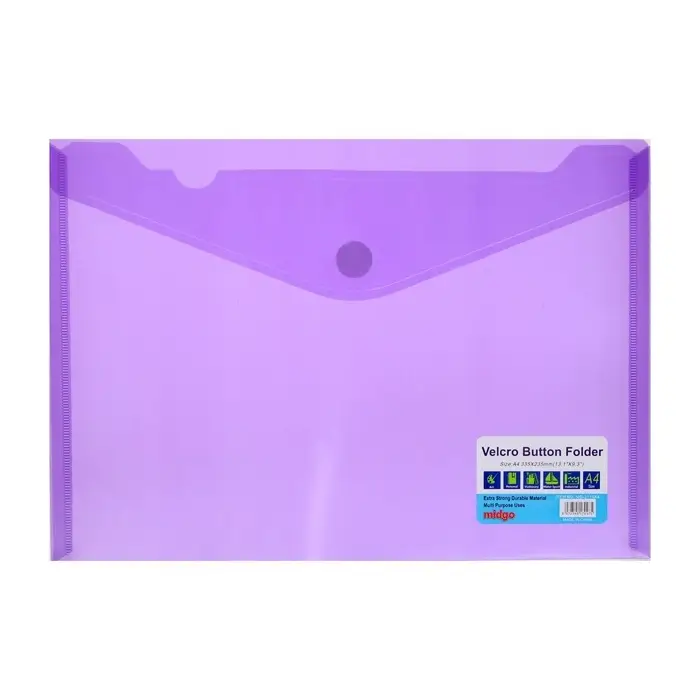 Папка А4, на липучке, горизонтальная, МИКС