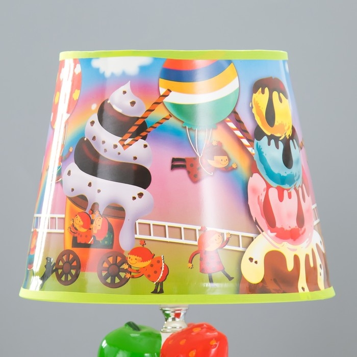 Настольная лампа  Настольная лампа "Пирожное" Е14 40Вт МИКС 20х20х32,5 см RISALUX