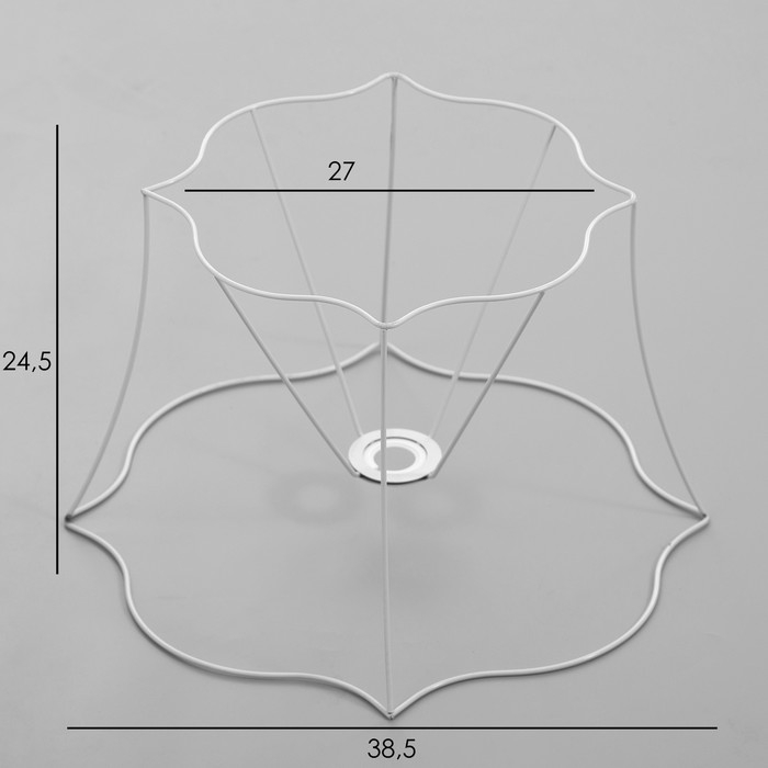 Каркас-основа абажура для торшера Каркас-основа абажура для торшера "Силуэт" Е27 39х39х26см