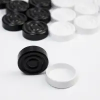 Шашки, поле винил, 30&times;30 см, d=3 см, h=0.9 см