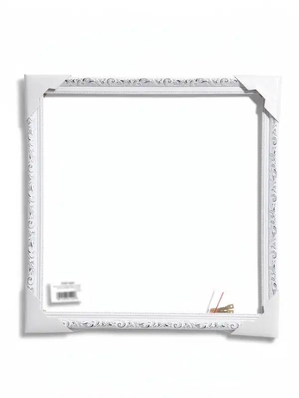 Рама для картин и зеркал Estelle Classic, 40&times;40 см, белый с серебром