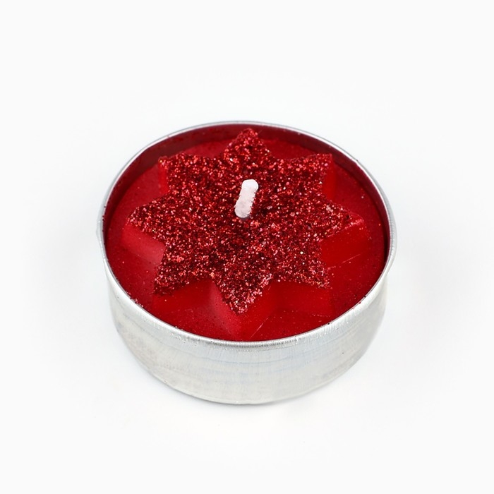 Свеча новогодняя чайная «Новый год: Много подарков», диам 4 см