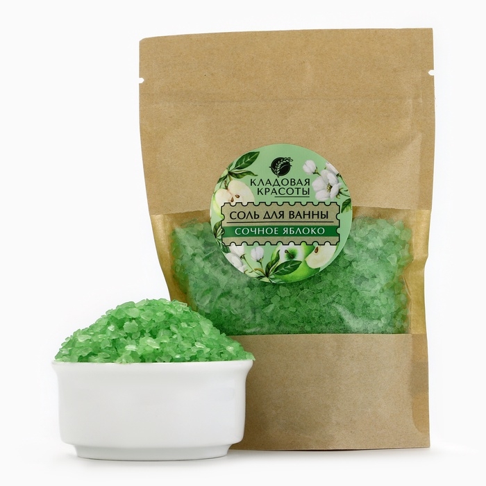 Соль для ванны с ароматом сочного яблока, 150 г Соль для ванны с ароматом сочного яблока, 150 г