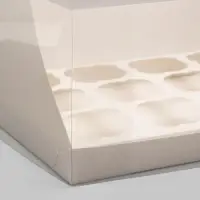 Коробка для 12 капкейков белая, 31&times;24&times;14 см