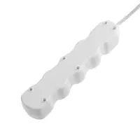 Удлинитель сетевой Luazon Lighting ECO, 4 розетки, 4.5 м, 16 А, 3500 Вт, заземление, белый