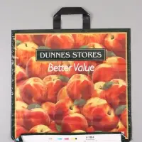 Пакет "Персик", полиэтиленовый с петлевой ручкой, 45 х 45 + 3 см, 60 мкм