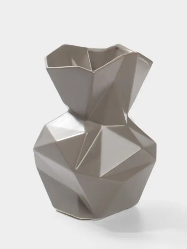 Ваза для цветов &laquo;Анхель&raquo;, 20&times;12 см, керамика, серая