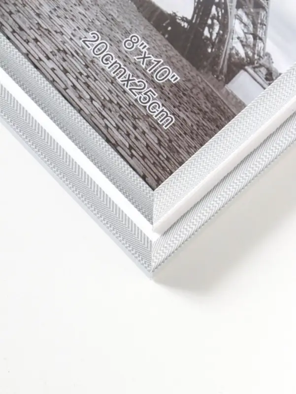 Фоторамка пластик 20х25 см "Остин" бело-серый 23,5х18,5х1,5 см