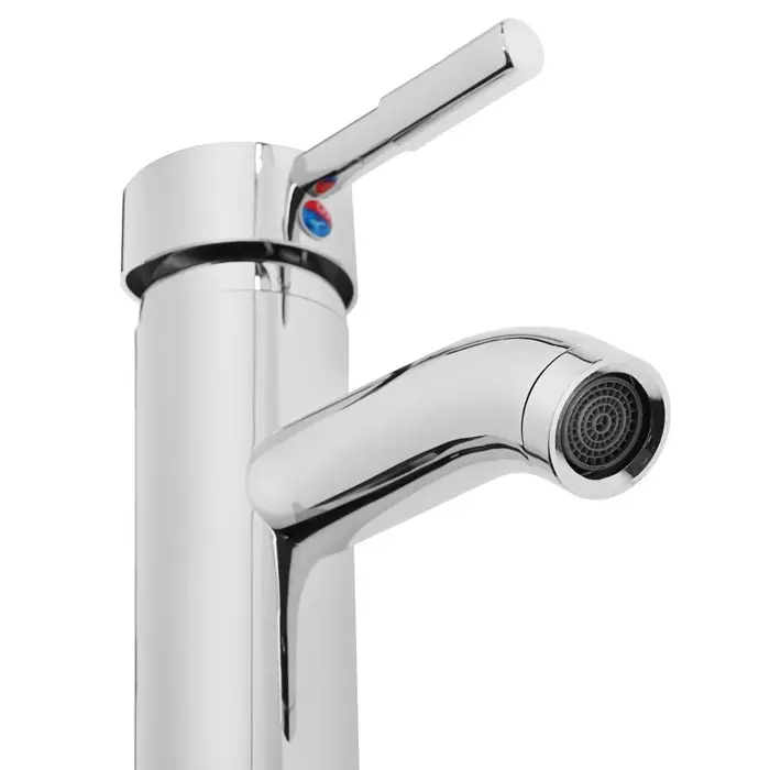 Смеситель для раковины ZEIN ZC2046, картридж керамика 35 мм, высокий, хром