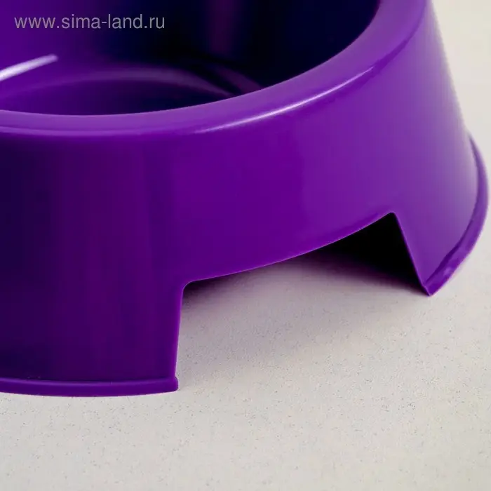 Миска пластиковая 17 х 17 х 5 см, 400 мл, фиолетовая Миска пластиковая 17 х 17 х 5 см, 400 мл, фиолетовая
