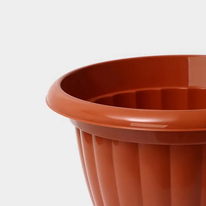 Вазон для цветов &laquo;Жасмин&raquo;, 9 л, d=32.5 см, h=33.7 см, коричневый