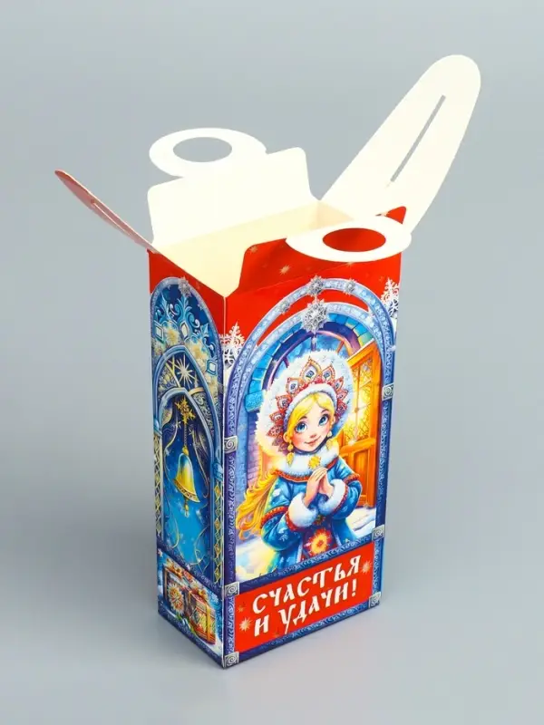 Подарочная новогодняя коробка «Новогодние традиции» , сюрприз 11×6×21 см Подарочная новогодняя коробка «Новогодние традиции» , сюрприз 11×6×21 см