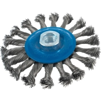 Корщетка для УШМ BOSCH 115мм, M14, дисковая, плоская, витая (2609256512)