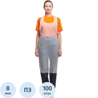 Фартук одноразовый KLEVER н/с,полиэтил. защит. (76х120см) 100шт/уп,ПС