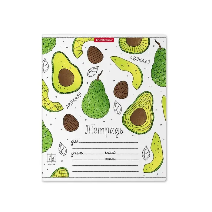 Тетрадь 18 листов в клетку ErichKrause «Яркие дольки», обложка мелованный картон, МИКС Тетрадь 18 листов в клетку ErichKrause «Яркие дольки», обложка мелованный картон, МИКС