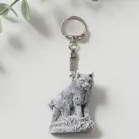 Брелок "Рысь" (барельеф), 4,8см