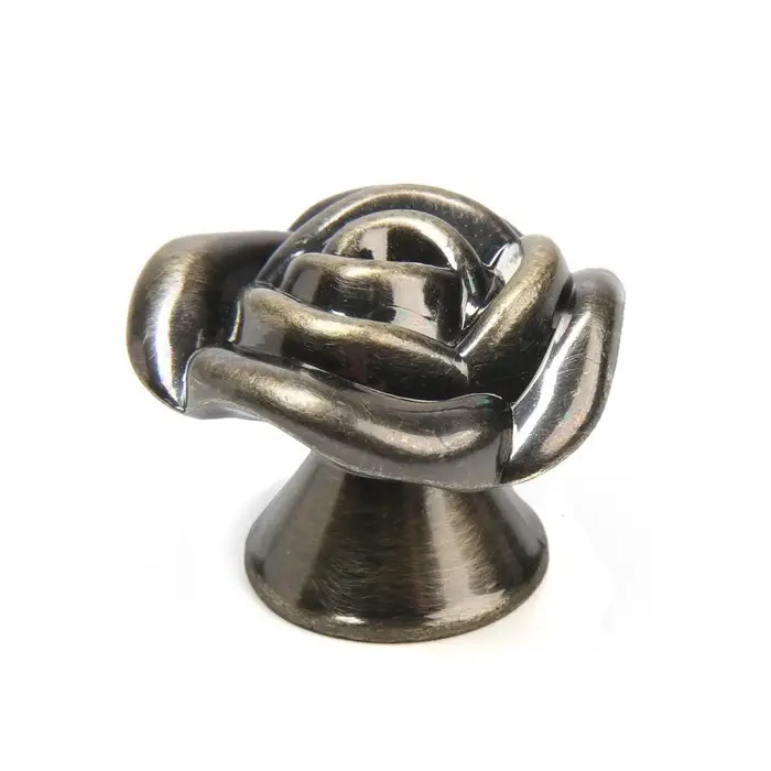 Ручка-кнопка CAPPIO Rose 01, цвет бронза